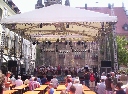 Centrum Ansbachu, hlavné pódium festivalu.