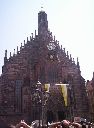 Norimberg, katedrála s orlojom.