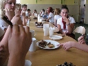 Sosnowiec, 12.09.2012, občerstvenie po koncerte v gymnáziu.