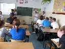 Sosnowiec, 12.09.2012, prehliadka gymnázia - hodina angličtiny.